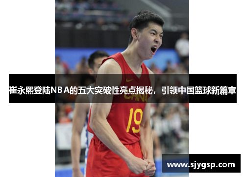 崔永熙登陆NBA的五大突破性亮点揭秘，引领中国篮球新篇章